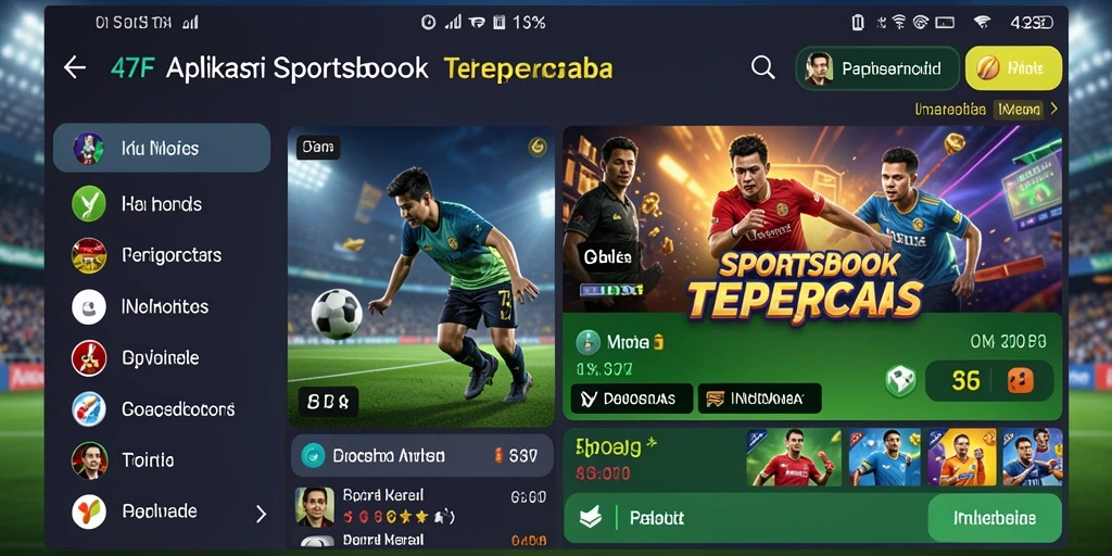 Tampilan utama dari gameplay Sportsbook yang mendebarkan.