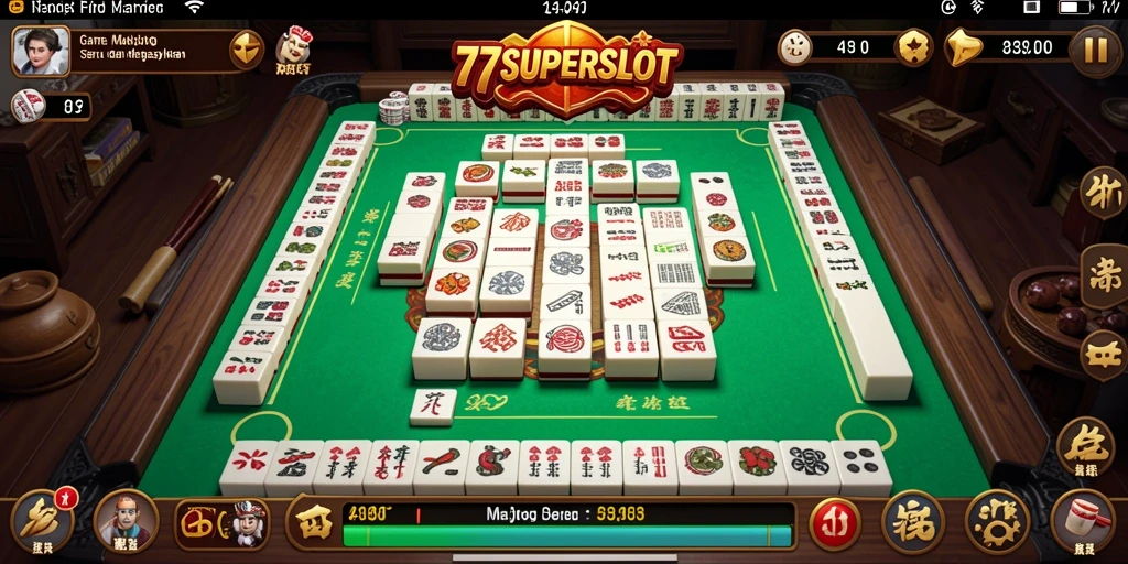 Tampilan gameplay seru dari game Mahjong 77SUPERSLOT.