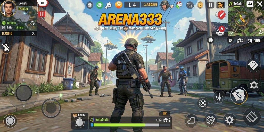 Tampilan utama <strong>ARENA333</strong> dengan fitur aplikasi Utility yang bermanfaat.