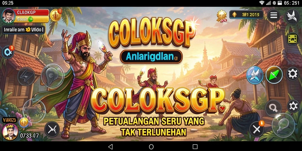 Screenshot COLOKSGP menampilkan petualangan yang seru dan grafis menakjubkan.