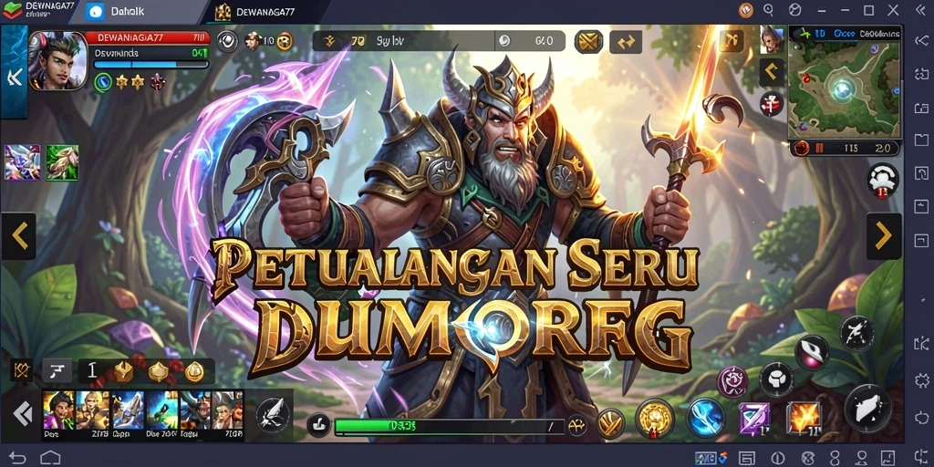 Tampilan gameplay DEWANAGA77 yang menakjubkan dalam dunia MMORPG.