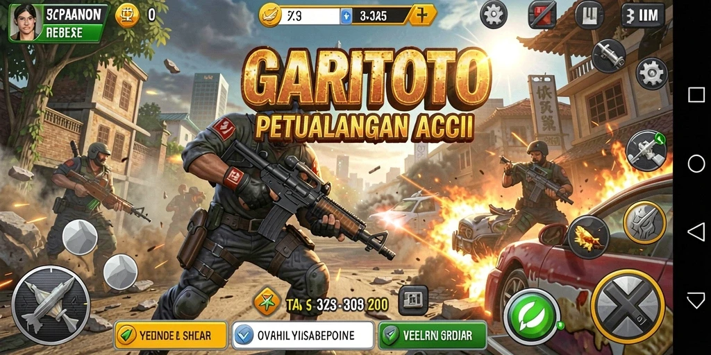 Tampilan mencengangkan dari gameplay aksi GARITOTO yang mendebarkan.