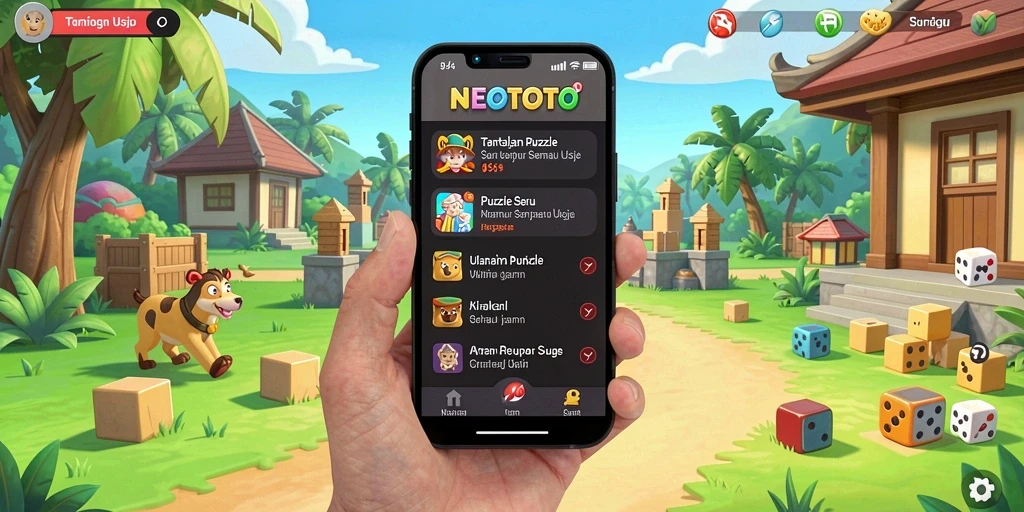Screenshot gameplay NEOTOTO menampilkan tantangan puzzle yang menarik.