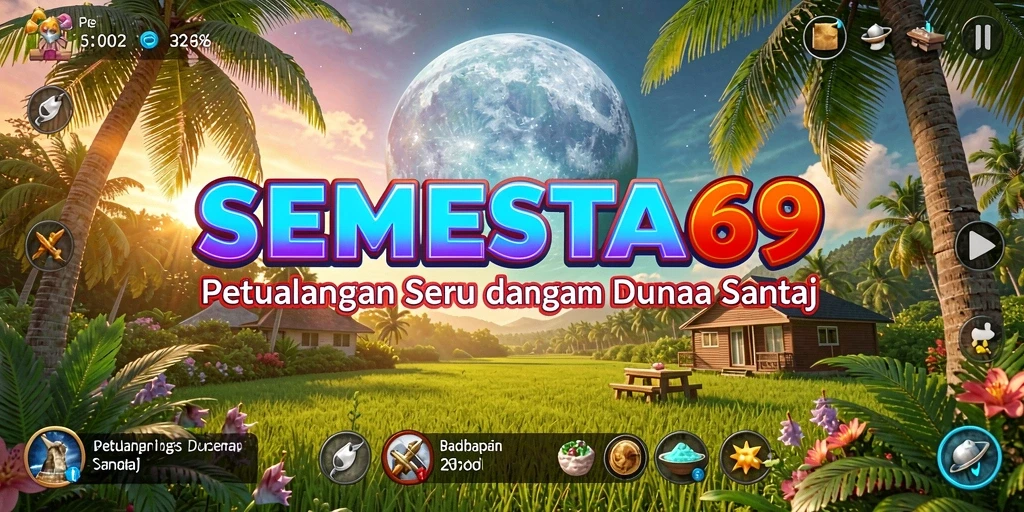 Gameplay SEMESTA69 yang menghibur dan penuh warna.