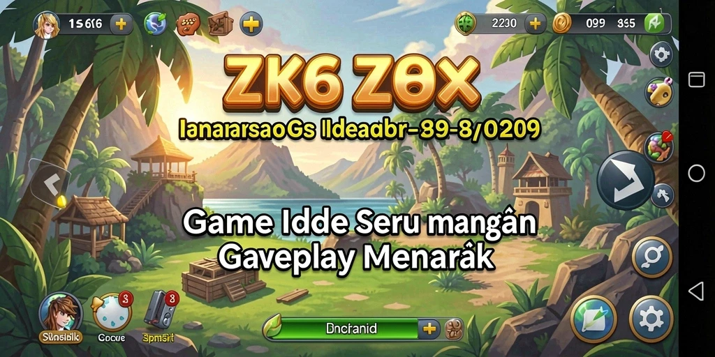 Tampilan gameplay ZK6 yang menarik dan penuh warna.